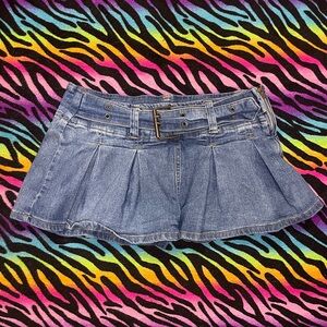 Y2k Almost Famous Indigo Denim Mini Skirt